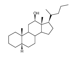 12β-Hydroxy-5β-cholan结构式