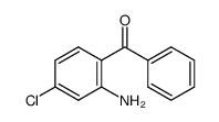 (2-氨基-4-氯苯基)(苯基)甲酮结构式