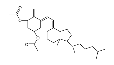 [(1S,3Z,5R)-3-[(2E)-2-[(3aS,7aR)-7a-methyl-1-[(2R)-6-methylheptan-2-yl]-2,3,3a,5,6,7-hexahydro-1H-inden-4-ylidene]ethylidene]-5-acetyloxy-4-methylidenecyclohexyl] acetate Structure