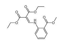 2-[(2-methoxycarbonylphenylamino)methylene]malonic acid diethyl ester结构式