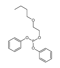 2-butoxyethyl diphenyl phosphite Structure
