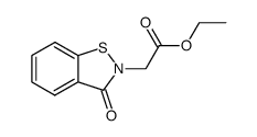 (1,2-Benzisothiazolin-3-on-2-yl)essigsaeureethylester结构式