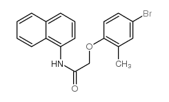 2-(4-bromo-2-methylphenoxy)-N-naphthalen-1-ylacetamide结构式