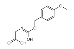 2-[(4-methoxyphenyl)methoxycarbonylamino]acetic acid Structure