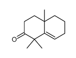 1,1,4a-trimethyl-3,4,4a,5,6,7-hexahydronaphthalen-2(1H)-one结构式