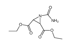 1-carbamoyl-aziridine-2,3-dicarboxylic acid diethyl ester结构式