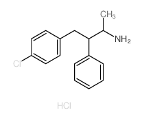 Benzenepropanamine,4-chloro-a-methyl-b-phenyl-, hydrochloride (1:1) Structure