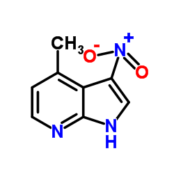 4-Methyl-3-nitro-1H-pyrrolo[2,3-b]pyridine Structure