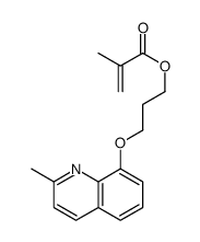 3-(2-methylquinolin-8-yl)oxypropyl 2-methylprop-2-enoate Structure