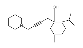 (1S,2S,5R)-5-methyl-1-(4-piperidin-1-ylbut-2-ynyl)-2-propan-2-ylcyclohexan-1-ol Structure