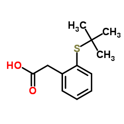 [2-(tert-Butylsulfanyl)phenyl]acetic acid Structure