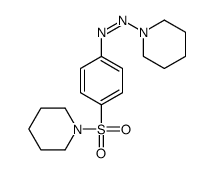 piperidin-1-yl-(4-piperidin-1-ylsulfonylphenyl)diazene结构式