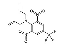 2,6-dinitro-N,N-bis(prop-2-enyl)-4-(trifluoromethyl)aniline结构式