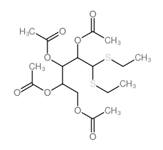 L-Arabinose, diethyl dithioacetal, tetraacetate (9CI)结构式