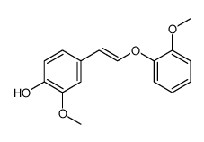 4-hydroxy-3-methoxy-β-(2-methoxyphenoxy)styrene Structure