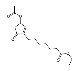 ethyl 7-(3-acetyloxy-5-oxocyclopenten-1-yl)heptanoate Structure