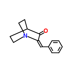 3-Quinuclidinone, 2-benzylidene- Structure