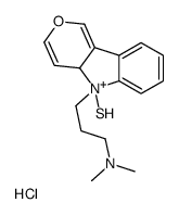 N,N-dimethyl-3-(5-sulfanyl-4aH-pyrano[4,3-b]indol-5-ium-5-yl)propan-1-amine,hydrochloride结构式