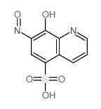 8-hydroxy-7-nitroso-quinoline-5-sulfonic acid结构式