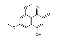 4-hydroxy-6,8-dimethoxynaphthalene-1,2-dione Structure