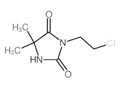 3-(2-chloroethyl)-5,5-dimethyl-imidazolidine-2,4-dione结构式
