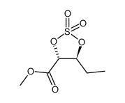 L-threo-Pentonic acid, 4,5-dideoxy-, methyl ester, cyclic sulfate (9CI) Structure