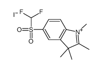 5-(difluoromethylsulfonyl)-1,2,3,3-tetramethylindol-1-ium,iodide结构式