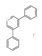 3,5-diphenylthiopyrylium,iodide Structure
