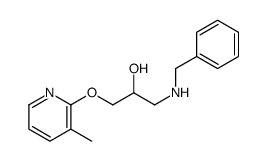 1-(benzylamino)-3-(3-methylpyridin-2-yl)oxypropan-2-ol Structure