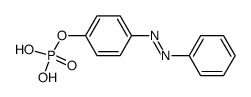 Phosphoric acid mono-(4-phenylazo-phenyl) ester结构式
