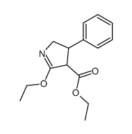 2-ethoxy-4-phenyl-4,5-dihydro-3H-pyrrole-3-carboxylic acid ethyl ester Structure