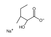 sodium [S-(R*,R*)]-2-hydroxy-3-methylvalerate结构式