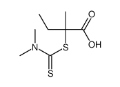 2-(dimethylcarbamothioylsulfanyl)-2-methylbutanoic acid Structure