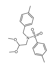 N-(2,2-dimethoxyethyl)-4-methyl-N-(4-methylbenzyl)benzenesulfonamide Structure