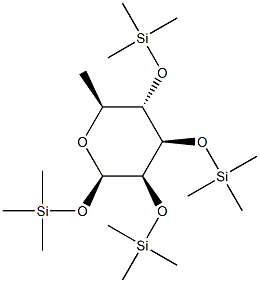 1-O,2-O,3-O,4-O-Tetrakis(trimethylsilyl)-6-deoxy-β-L-mannopyranose picture