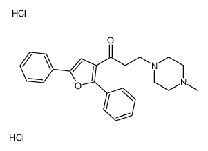 1-(2,5-diphenylfuran-3-yl)-3-(4-methylpiperazin-1-yl)propan-1-one,dihydrochloride结构式