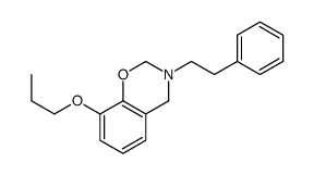 3-(2-phenylethyl)-8-propoxy-2,4-dihydro-1,3-benzoxazine结构式