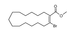 2-Brom-1-cyclopentadecen-1-carbonsaeuremethylester结构式