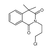 2-(3-chloropropyl)-4,4-dimethylisoquinoline-1,3-dione Structure