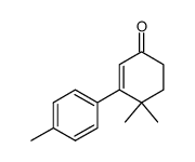 4,4-dimethyl-3-(4-methylphenyl)-2-cyclohexen-1-one Structure