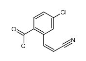 5-chloro-2-(chloroformyl)-cis-cinnamonitrile结构式