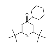 2,6-di-tert-butyl-4-cyclohexyl-4H-[1,4]telluraphosphinine 4-oxide结构式