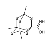 3,5,7-Trimethyl-2,4,6,8,9,10-hexathiaadamantane-1-carboxamide Structure