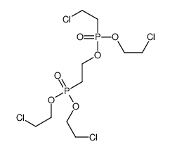 bis(2-chloroethyl) [2-[[(2-chloroethoxy)(2-chloroethyl)phosphinyl]oxy]ethyl]phosphonate结构式