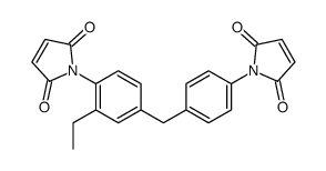 1-[4-[[4-(2,5-dihydro-2,5-dioxo-1H-pyrrol-1-yl)-3-ethylphenyl]methyl]phenyl]-1H-pyrrole-2,5-dione结构式