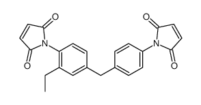 1-[4-[[4-(2,5-dihydro-2,5-dioxo-1H-pyrrol-1-yl)-3-ethylphenyl]methyl]phenyl]-1H-pyrrole-2,5-dione Structure