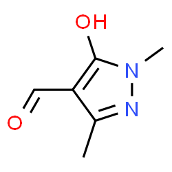 1H-Pyrazole-4-carboxaldehyde, 5-hydroxy-1,3-dimethyl- (9CI) Structure