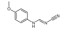 N-cyano-N'-(4-methoxyphenyl)methanimidamide Structure