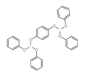 Phosphorous acid,P,P'-1,4-phenylene P,P,P',P'-tetraphenyl ester结构式