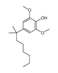 2,6-dimethoxy-4-(2-methyloctan-2-yl)phenol结构式